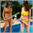 Fight with toyswords by the pool – Renee vs Tess